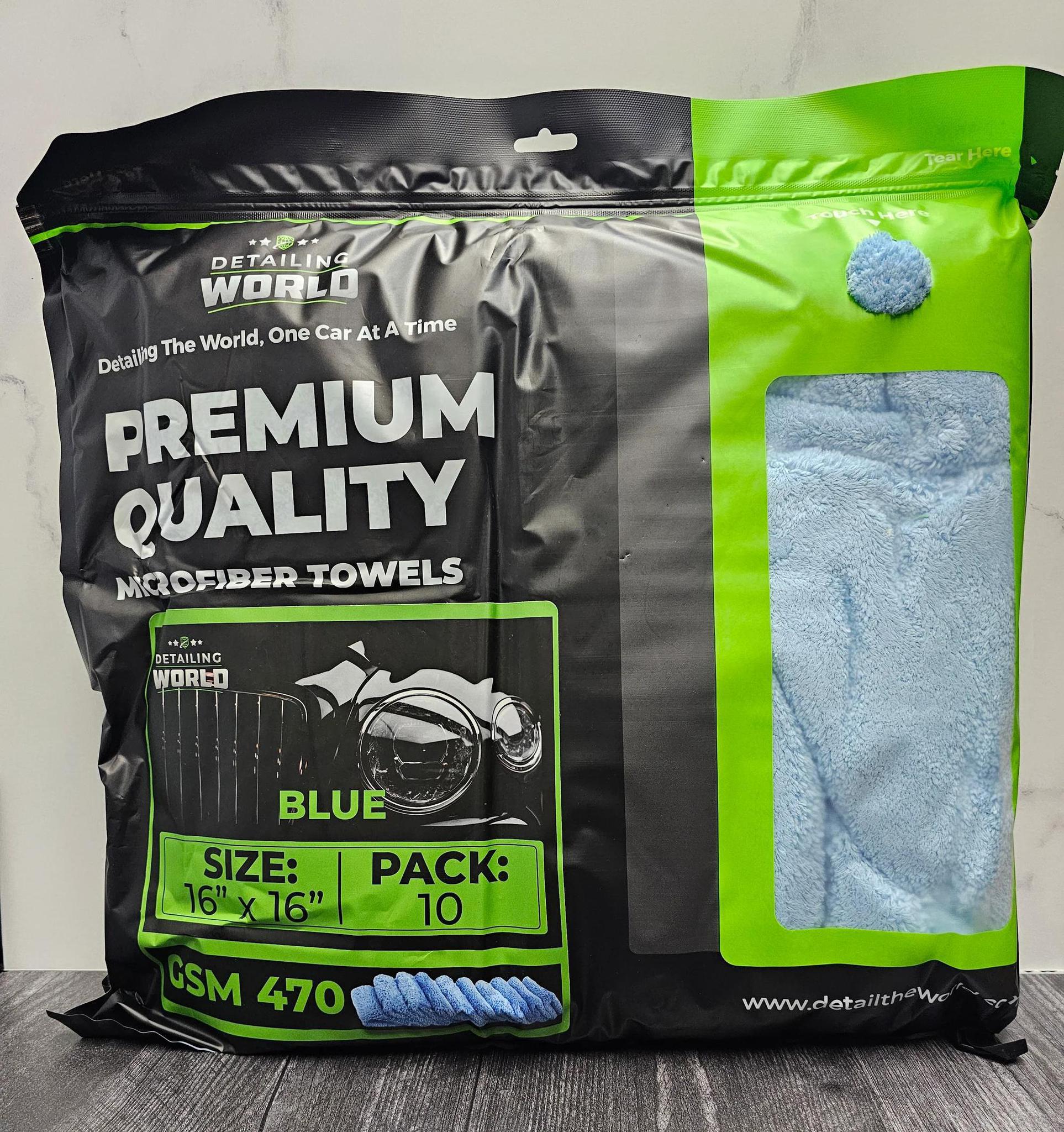 Detailing World Towels 470 GSM 10 pack