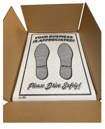 Premium Paper Floor Mats- 250 Count